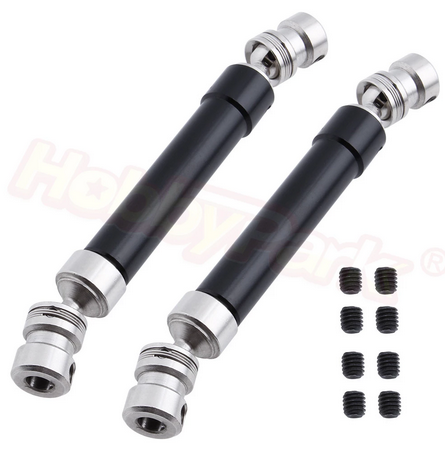 Techtonic-Techtonic 2pcs 100-140mm Metal Drive Shaft for 1/10 RC Crawler Axial SCX10 Option Parts Upgrade Replacement -rc-cars-scale-models-sunshine-coast