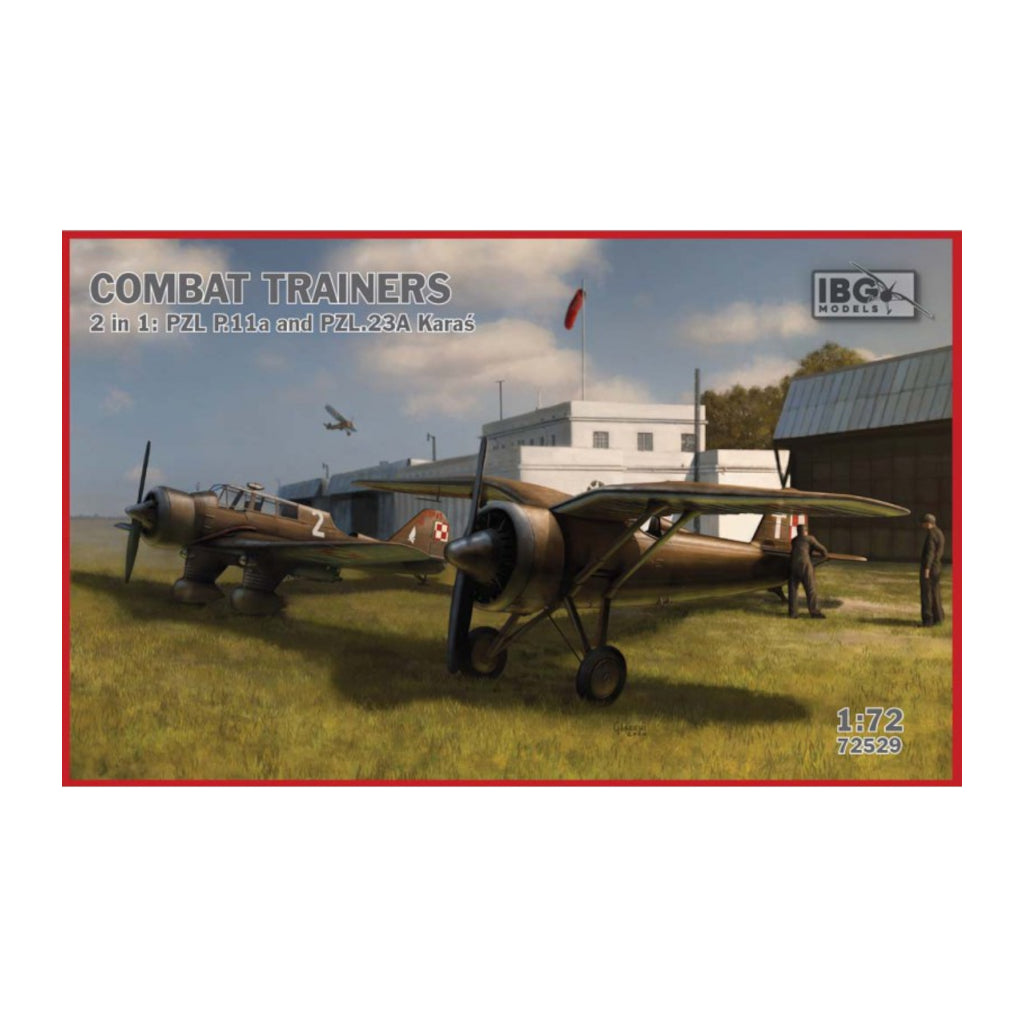 IBG 72529 1/72 Scale, Polish WW2 Combat trainers (2 in 1) PZL P.11A-PZL.23A Plastic Model Kit - Techtonic Hobbies - IBG