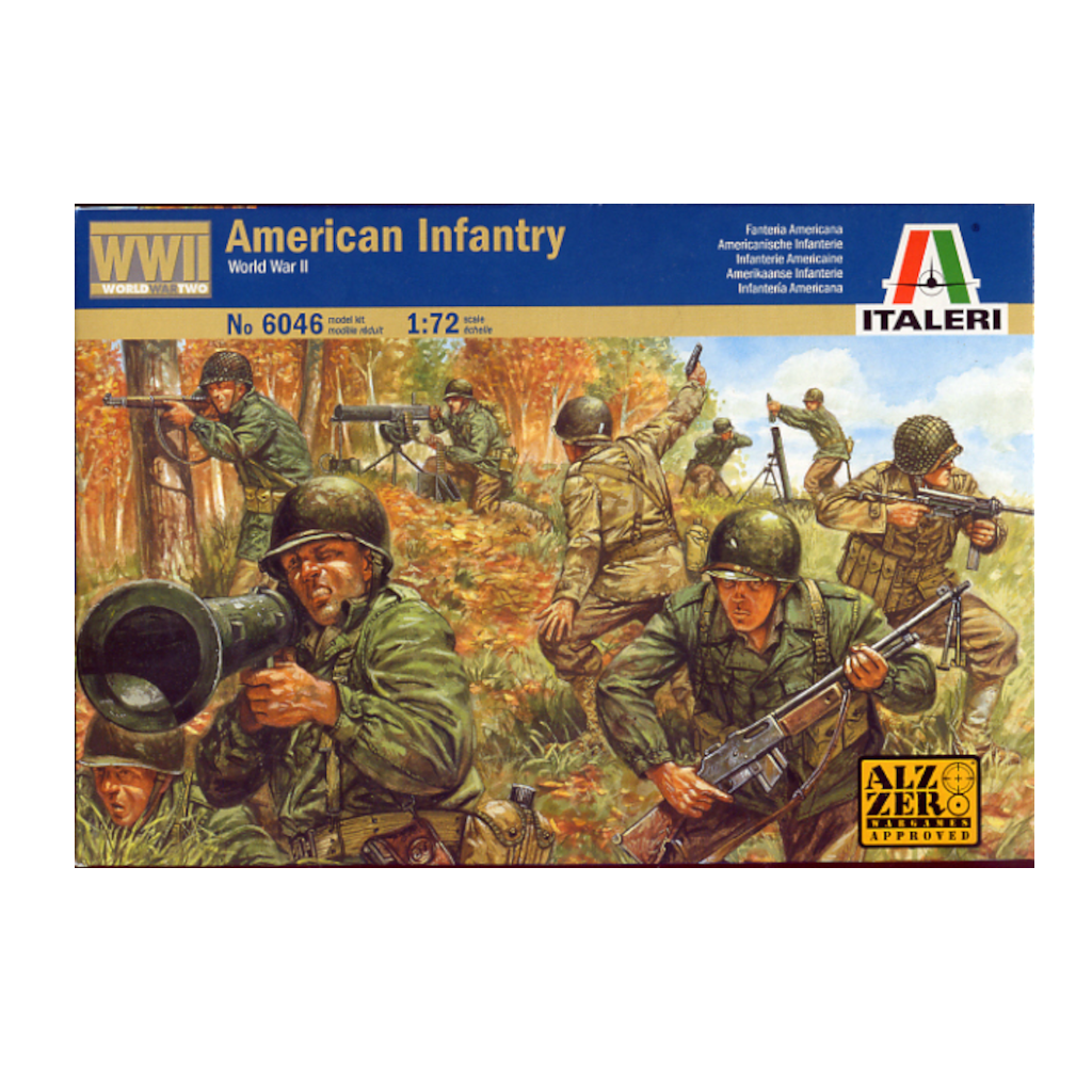 Italeri 006046 1/72 scale WW2 American Infantry (1st Division) - Techtonic Hobbies - Italeri
