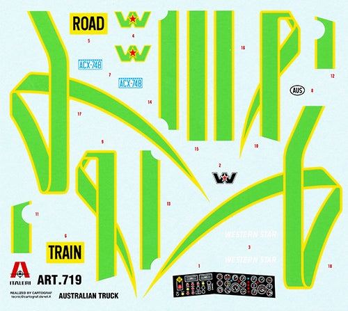 Italeri 000719 1/24 Scale Australian Truck - Techtonic Hobbies - Italeri