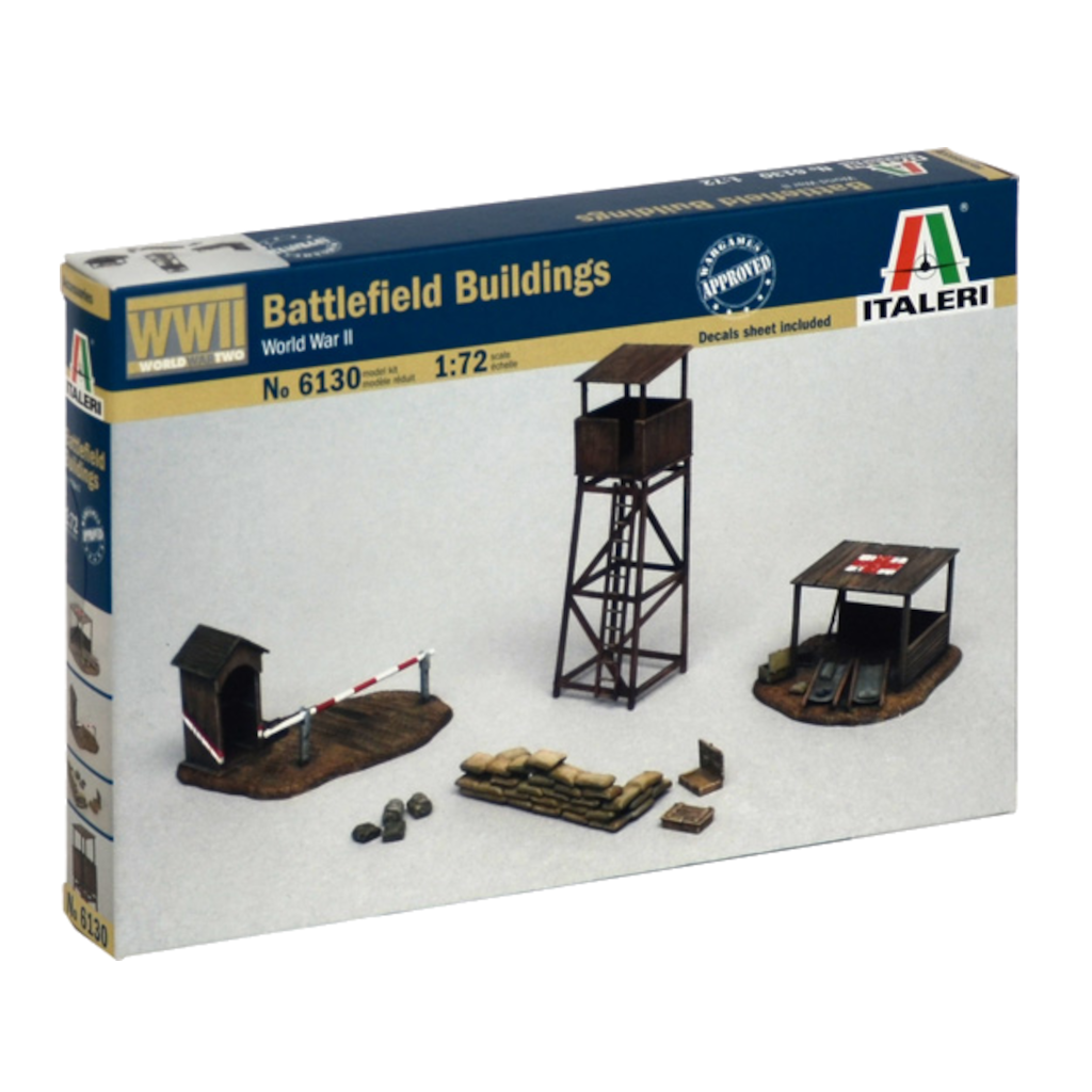 Italeri 06130 1/72 Scale Battlefield Buildings Diorama Supplies - Techtonic Hobbies - Italeri