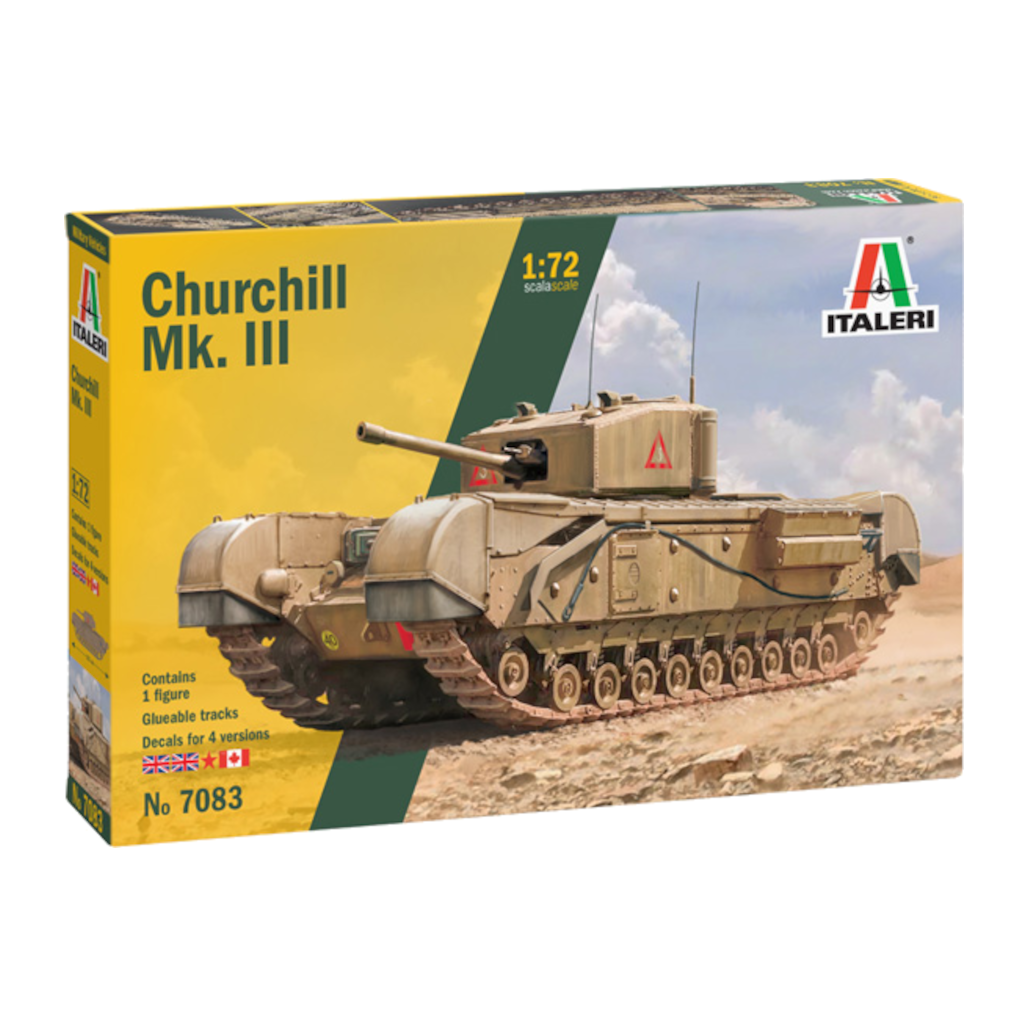 Italeri 07382 1/72 Scale Churchill Mk. Iii Model Kit - Techtonic Hobbies - Italeri