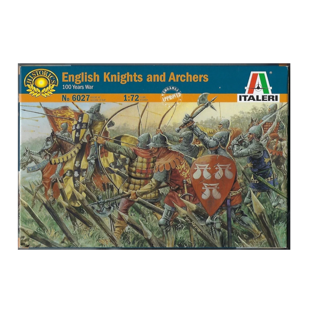 Italeri 06027 1/72 Scale 100 Years War British Knights And Archers - Techtonic Hobbies - Italeri