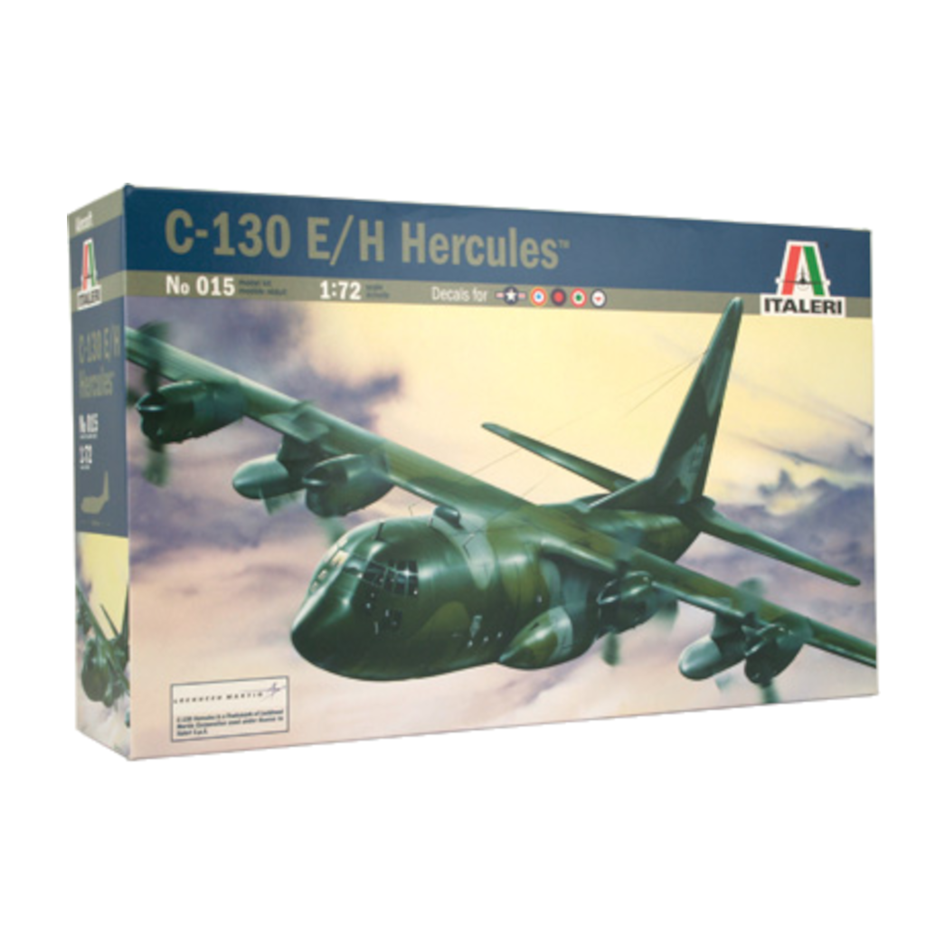 Italeri 000015 1/72 Scale Lockheed C-130 E/H Hercules 1:72 (With Australian Decals) - Techtonic Hobbies - Italeri