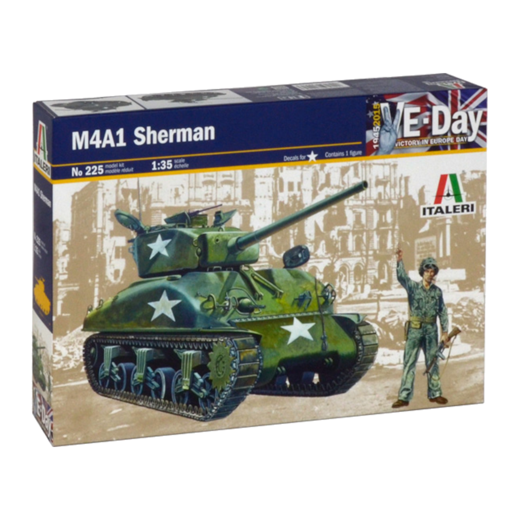 Italeri 00225 1/35 Scale M4A1 Sherman - Techtonic Hobbies - Italeri