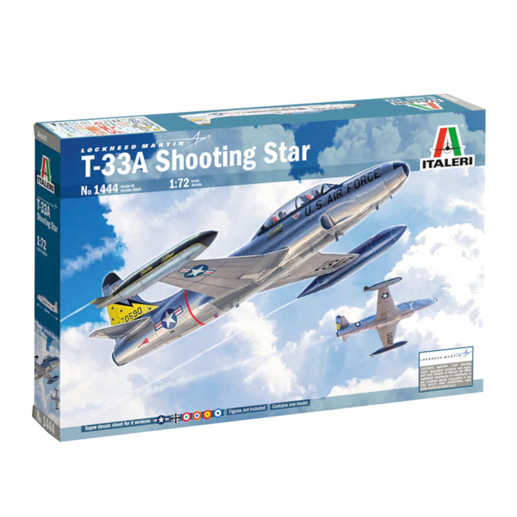 Italeri 01444 1/72 Scale T-33A Shooting Star - Techtonic Hobbies - Italeri