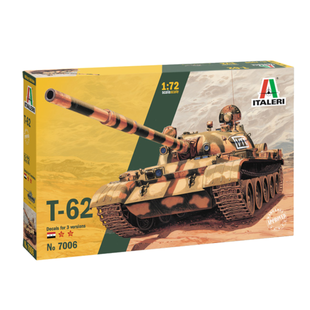 Italeri 07006 1/72 Scale Soviet T-62 MBT - Techtonic Hobbies - Italeri
