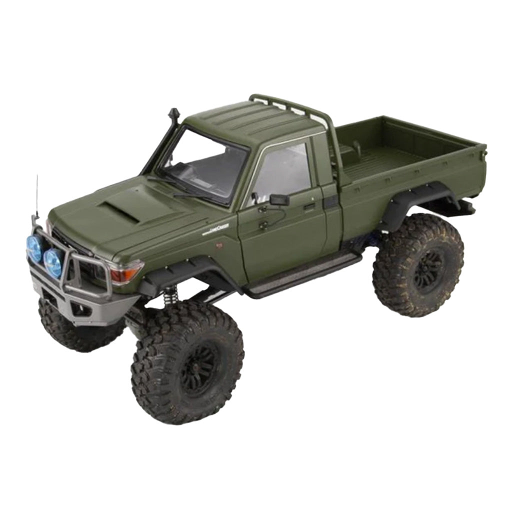 Killerbody - 48733 1/10 Toyota Land Cruiser 70 RC Car Hard Body Kit ( LC70) Matte military green (painted) FIT FOR TRAXXAS TRX-4 & Long Wheelbase 323mm '48733 - Techtonic Hobbies - Killerbody