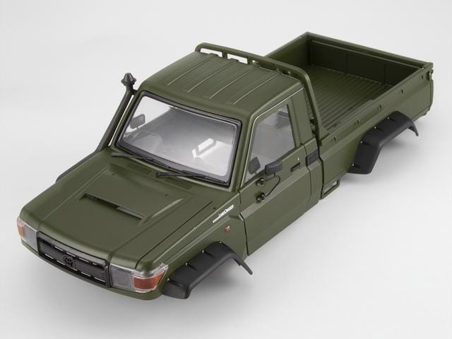 Killerbody - 48733 1/10 Toyota Land Cruiser 70 RC Car Hard Body Kit ( LC70) Matte military green (painted) FIT FOR TRAXXAS TRX-4 & Long Wheelbase 323mm (RC Car)(RC Car) - Techtonic Hobbies - Killerbody