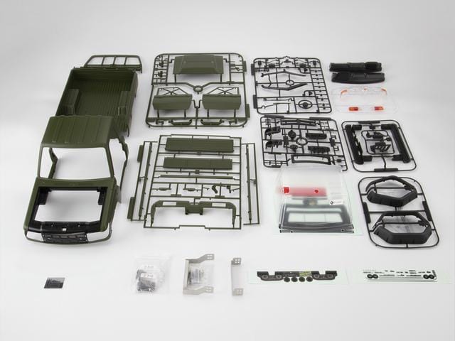 Killerbody - 48733 1/10 Toyota Land Cruiser 70 RC Car Hard Body Kit ( LC70) Matte military green (painted) FIT FOR TRAXXAS TRX-4 & Long Wheelbase 323mm (RC Car)(RC Car) - Techtonic Hobbies - Killerbody