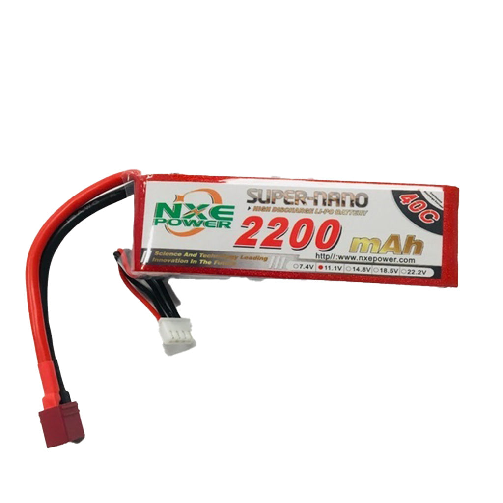 NXE 11.1v (3S) 2200mah 40c Soft case w/Deans - Techtonic Hobbies - NXE