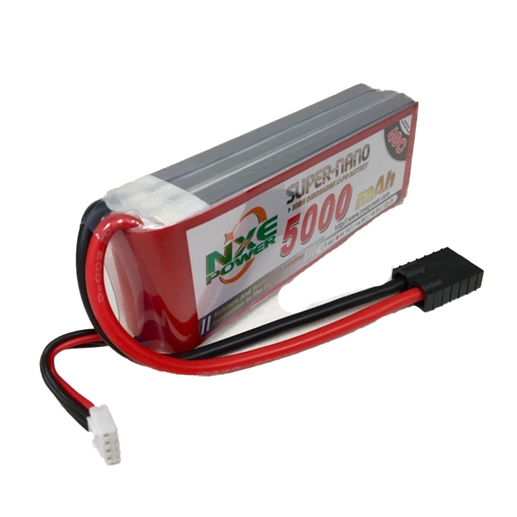 NXE-NXE 11.1v (3S) 5000mah 40c Soft case w/Traxx plug-rc-cars-scale-models-sunshine-coast