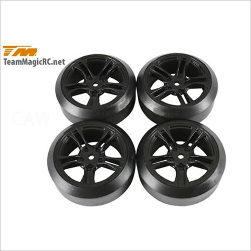 Team Magic-E4D Mounted Drift Tire #503390BK (RC-WillPower) TeamMagic E4D MF/E4 503390BK-rc-cars-scale-models-sunshine-coast