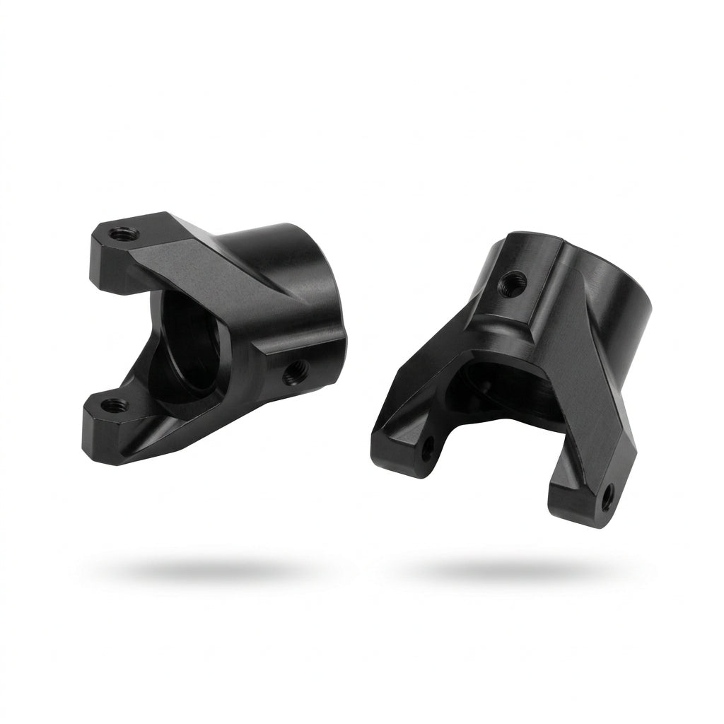 PRO ALUMINUM C HUBS FOR SCX10 (BLACK) - Techtonic Hobbies - Techtonic Hobbies
