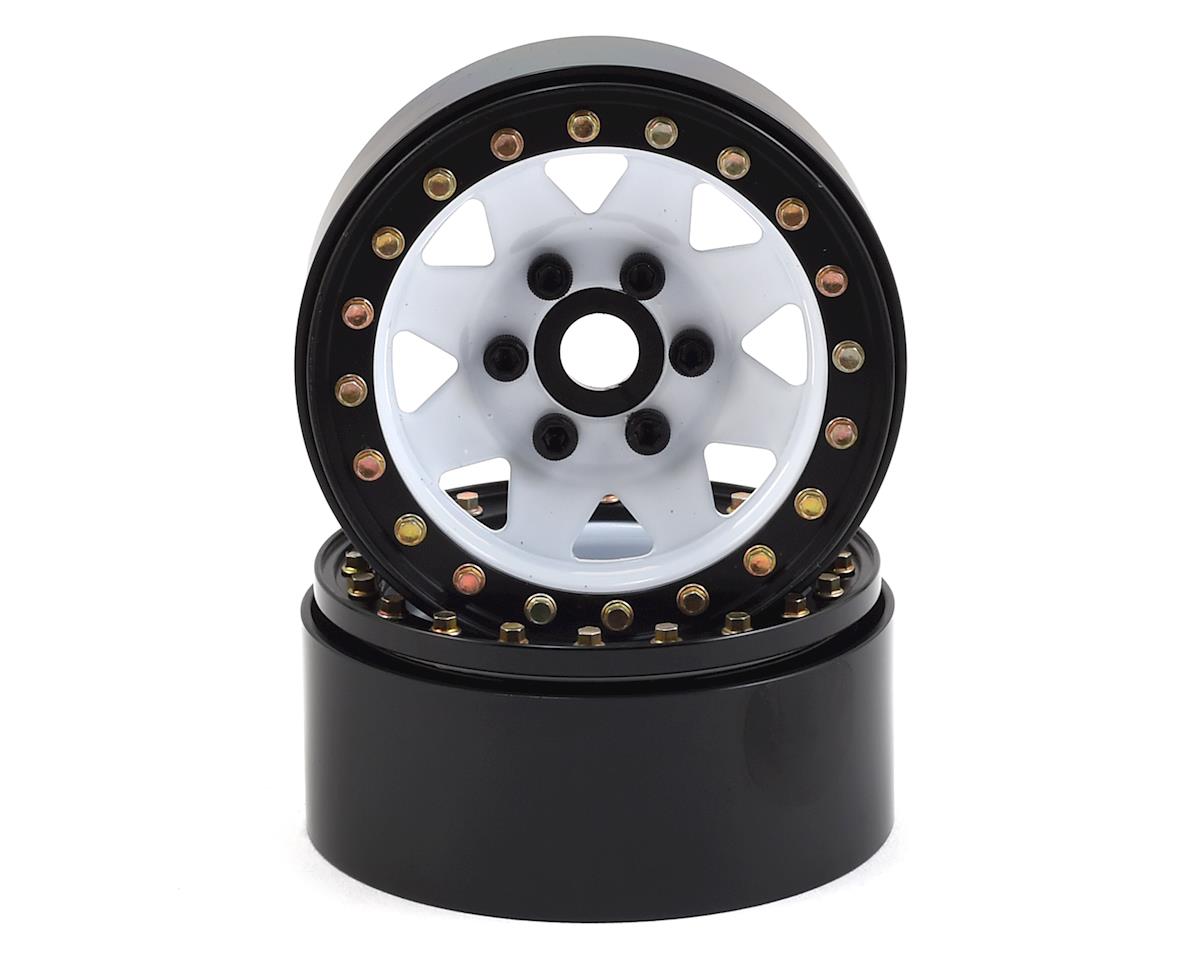 SSD RC 1.9"" Steel 8 Spoke Beadlock Wheels (White) (2) (RC Car) - Techtonic Hobbies - SSD