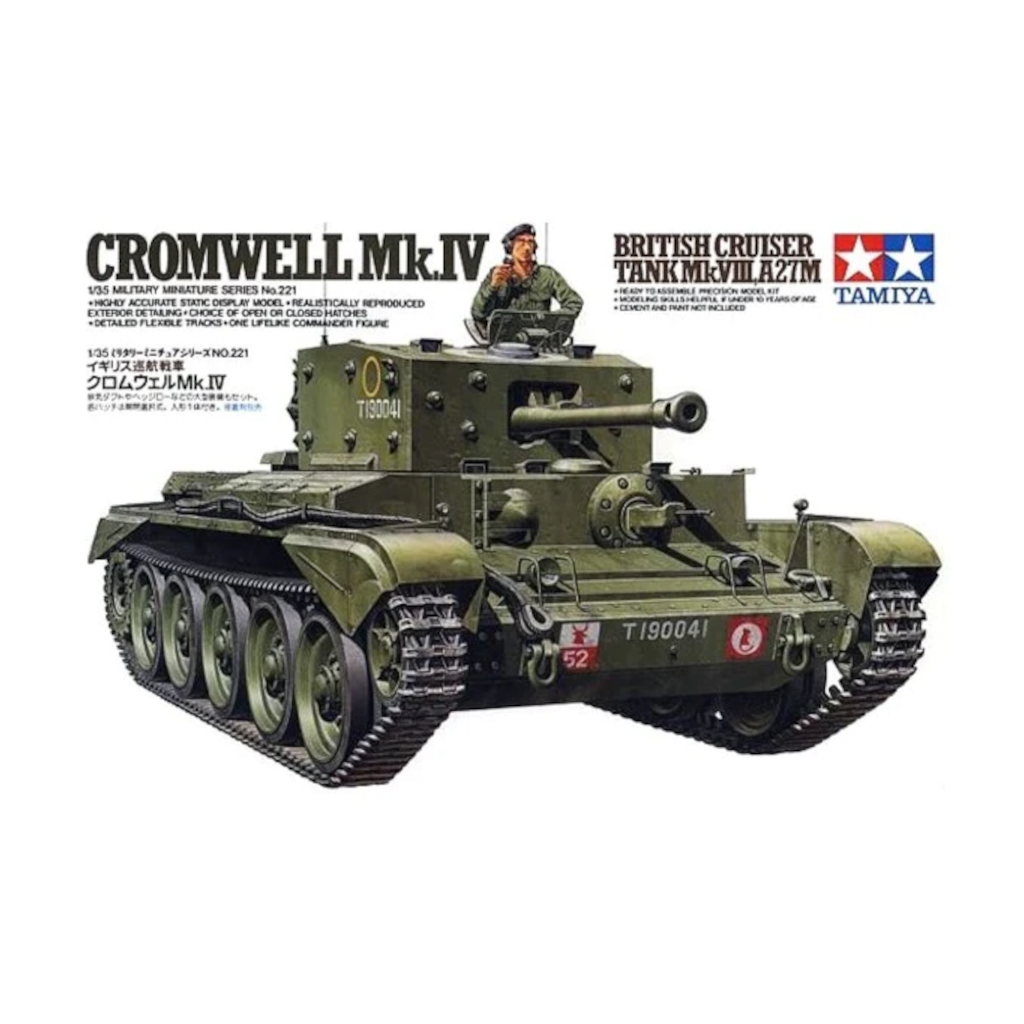 Tamiya 35221 1/35 Scale British Cruiser Tank Cromwell Mk.IV Model Kit - Techtonic Hobbies - Tamiya