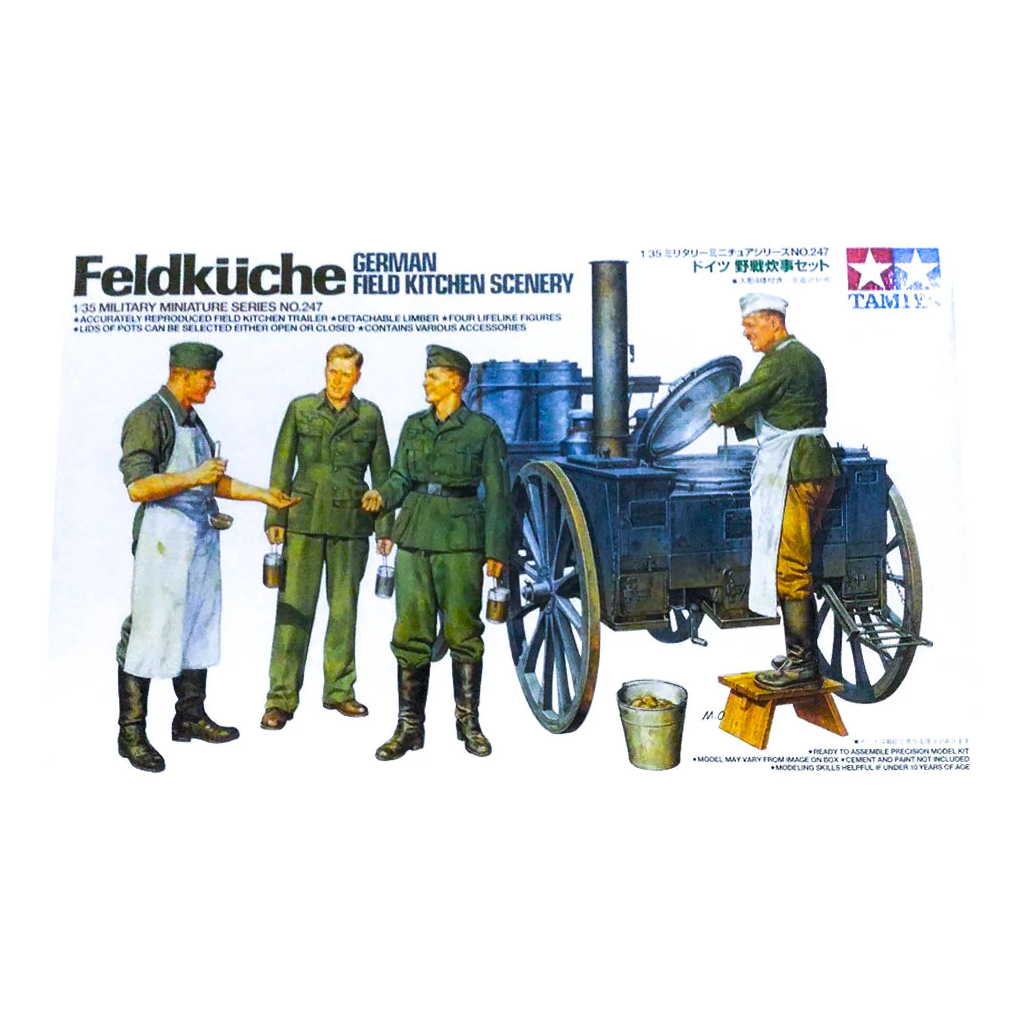 Tamiya 35247 1/35 Scale German Field Kitchen Scenery - Techtonic Hobbies - Tamiya