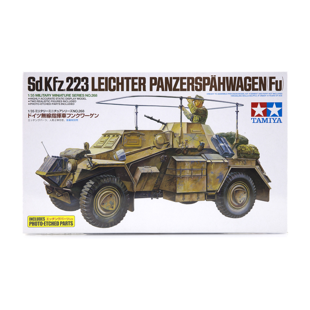 Tamiya 35268 1/35 Scale Sd.Kfz.223 Leichter Panzerspahwagen (Fu) - Techtonic Hobbies - Tamiya