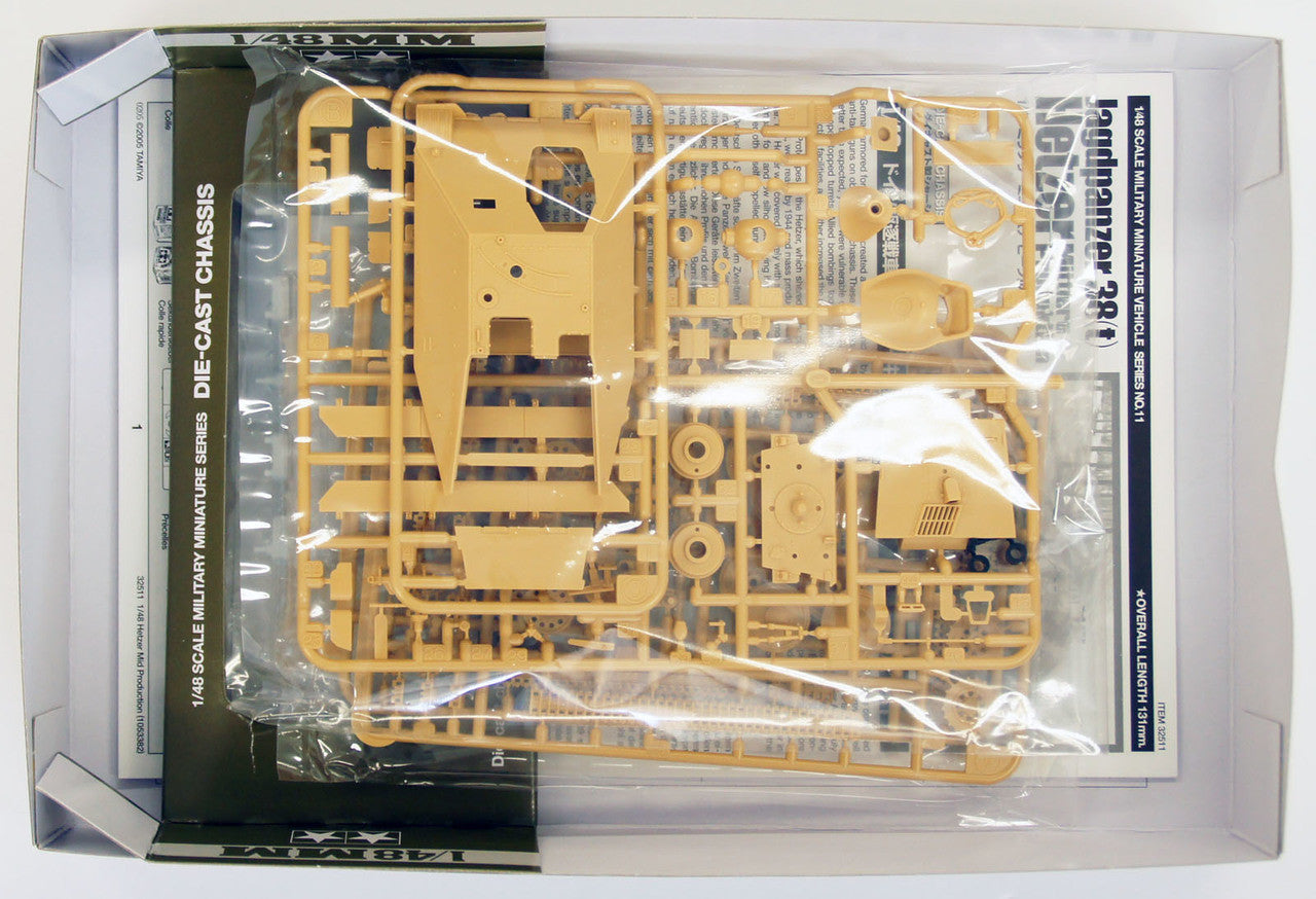 Tamiya 32511 1/48 Scale German Tank Destroyer Hetzer Mid Production Kit - Techtonic Hobbies - Tamiya