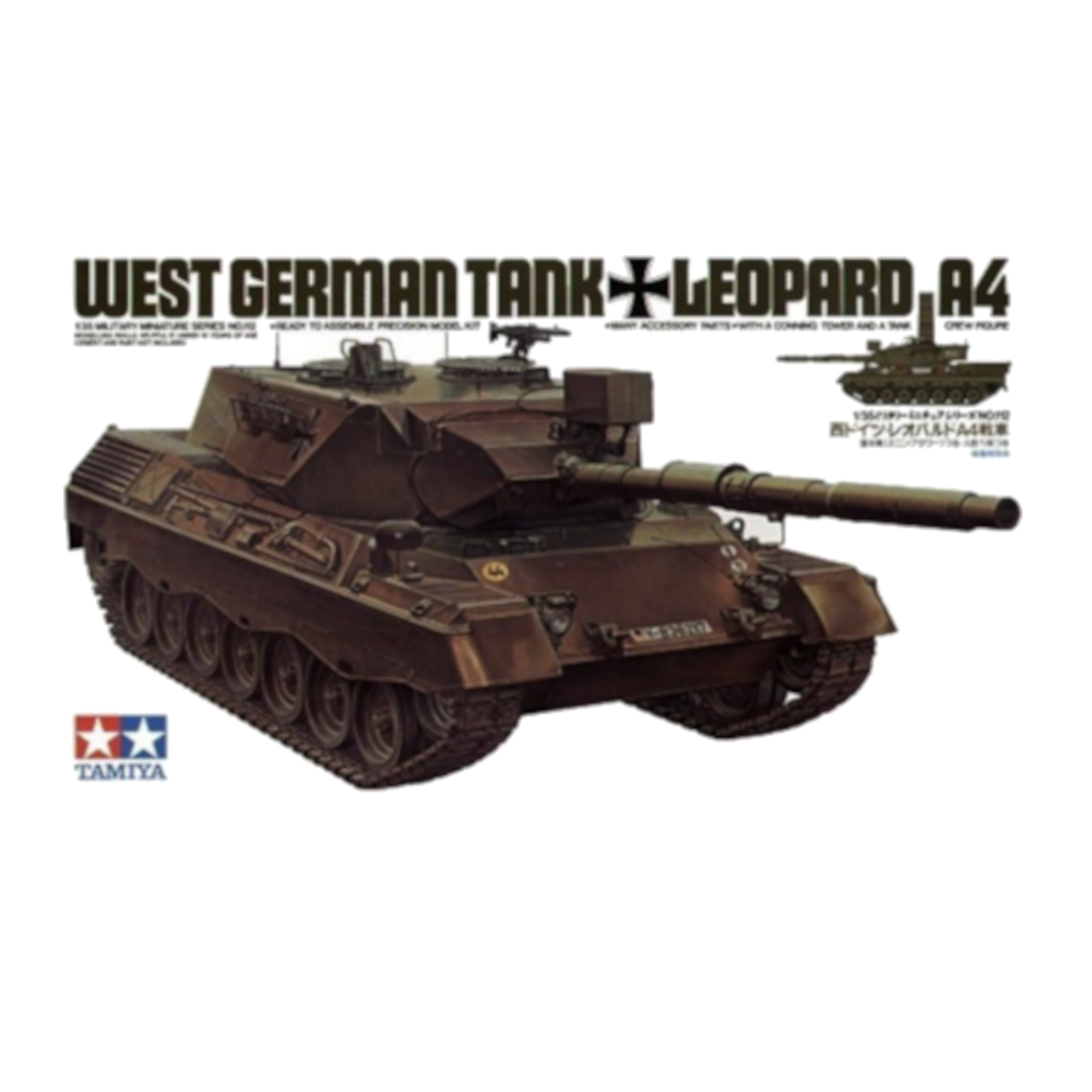Tamiya 35112 1/35 Scale German Leopard A4 Tank Model Kit - Techtonic Hobbies - Tamiya