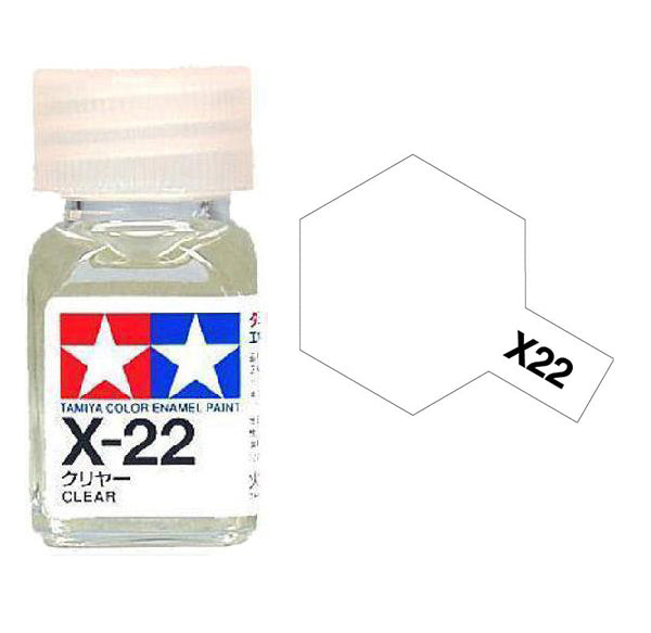 Tamiya-Tamiya Enamel X-22 Clear (Scale Models)-rc-cars-scale-models-sunshine-coast