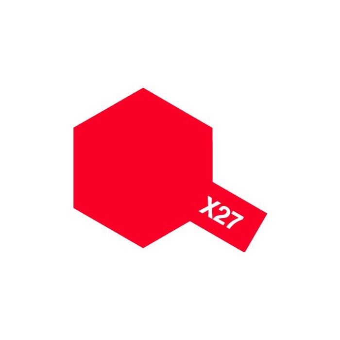 Tamiya-Tamiya Enamel X-27 Clear Red (Scale Models)-rc-cars-scale-models-sunshine-coast