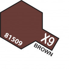 Tamiya-Tamiya Acrylic Mini X-9 BROWN-rc-cars-scale-models-sunshine-coast
