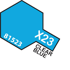 Tamiya-Tamiya Enamel X-23 Clear Blue-rc-cars-scale-models-sunshine-coast