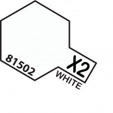 Tamiya-Tamiya Acrylic Mini X-2 WHITE-rc-cars-scale-models-sunshine-coast