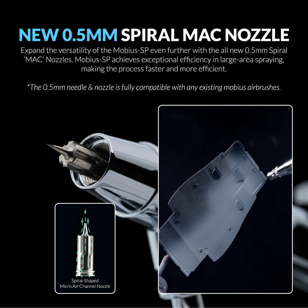 Gaahleri Premium Series GHPM-Mobius SP 0.3 & 0.5mm Airbrush