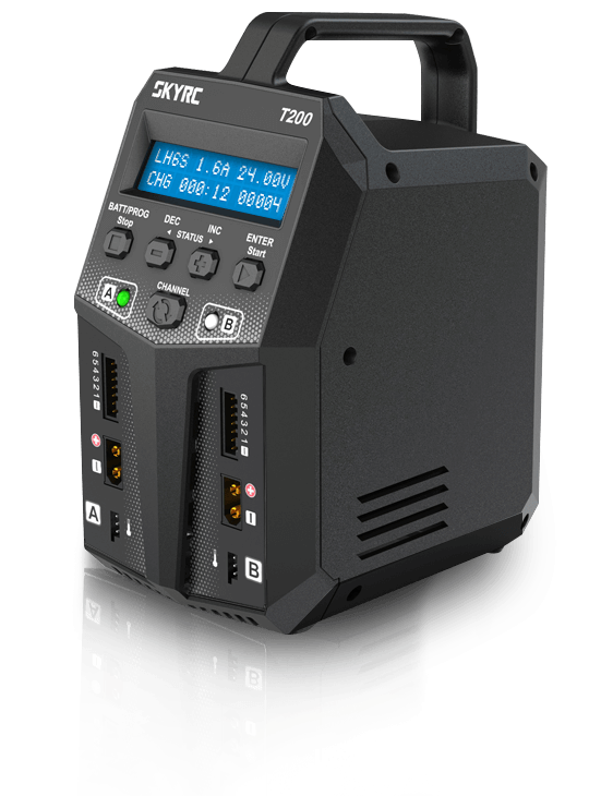 SkyRC T200 AC/DC 12A Dual Output Battery Charger - Multi Chemistry Balance