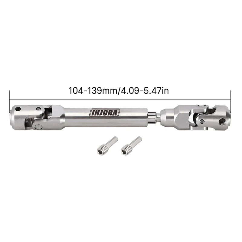 INJORA Steel Heavy-Duty Drive Shaft for 1/10 RC Car Crawler