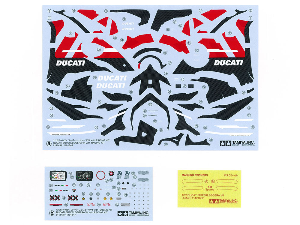 TAMIYA 1/12 DUCATI SUPERLEGGERA V4 W/ RACING KIT