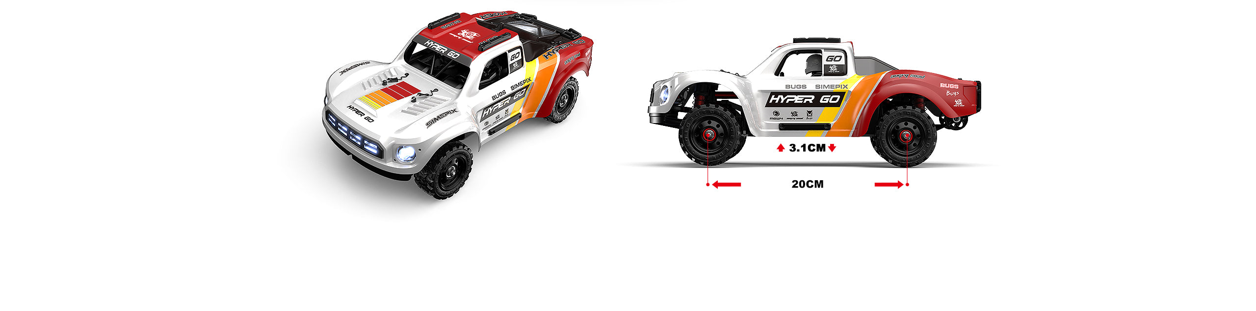 MJX 1/14 Hyper Go 4WD High-speed Off-road Brushless RC Short Course