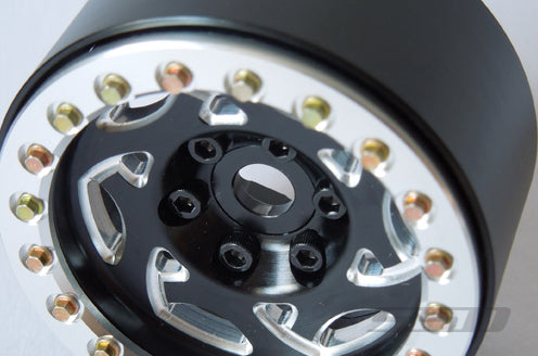 SSD RC 1.9 Champion Beadlock Wheels (Silver/Black)
