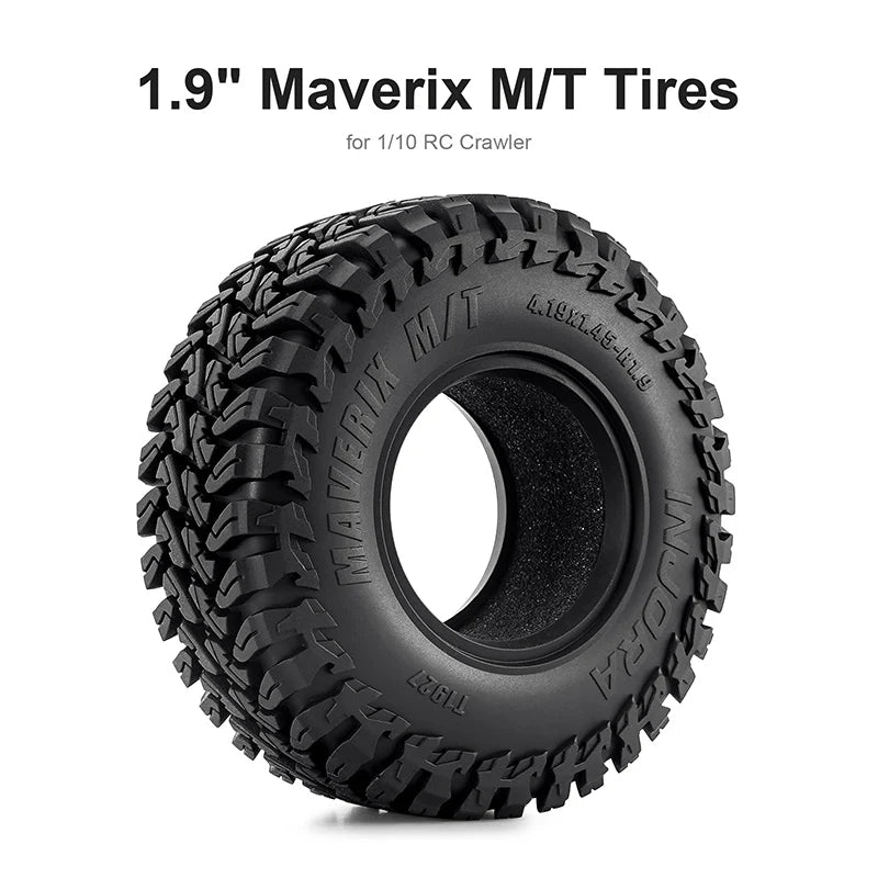 INJORA MAVERIX M/T 1.9" S5 Crawler Tires, 4.19" OD, T1927 (4)