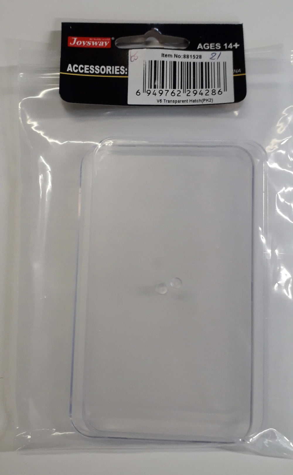 Joysway JWS-881528 DF65 V6 Transparent Hatch Covers (2-Pack)