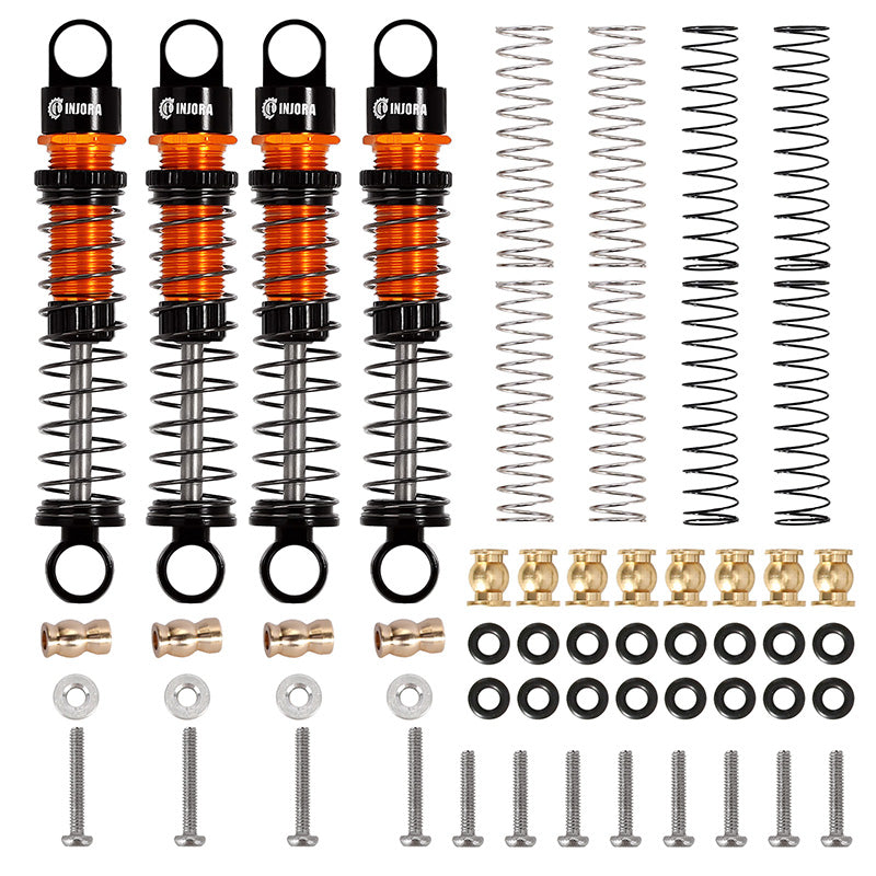 INJORA 45mm Aluminum Threaded Oil Shock Absorbers for FMS FCX24 FCX18