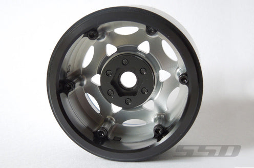 SSD RC 2.2 Champion Beadlock Wheels (Silver/Blue)