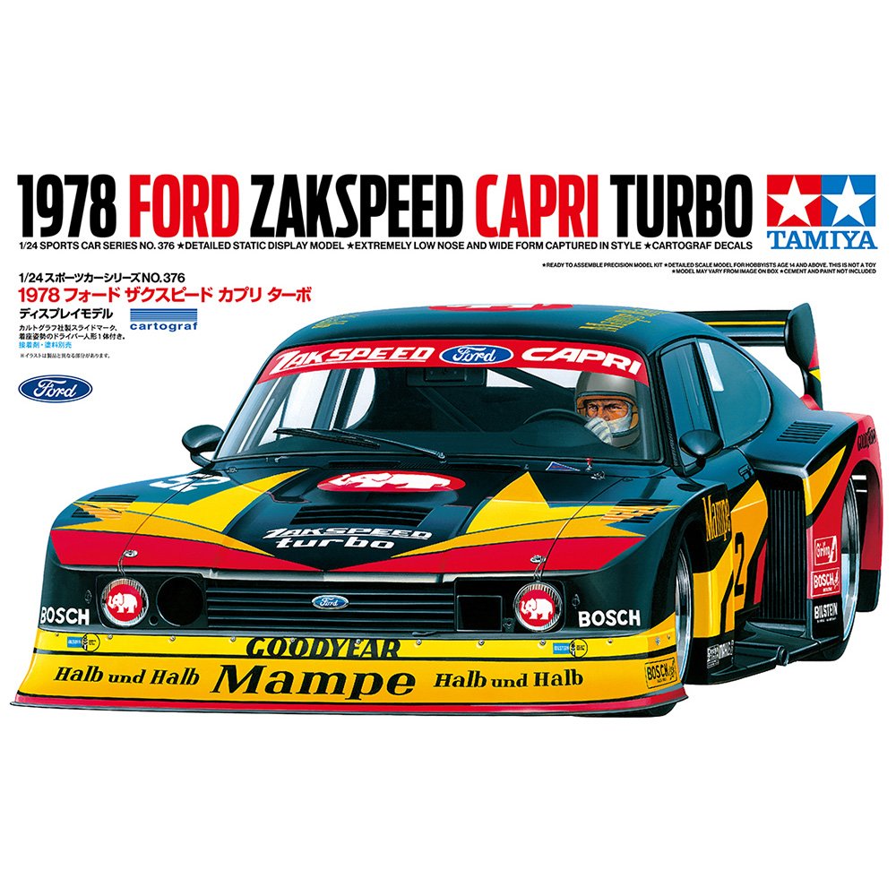 TAMIYA 1/24 1978 FORD ZAKSPEED CAPRI 24376