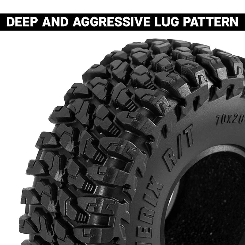 INJORA 1.3" 70*26mm MAVERIX R/T Tires (T1325) (4)