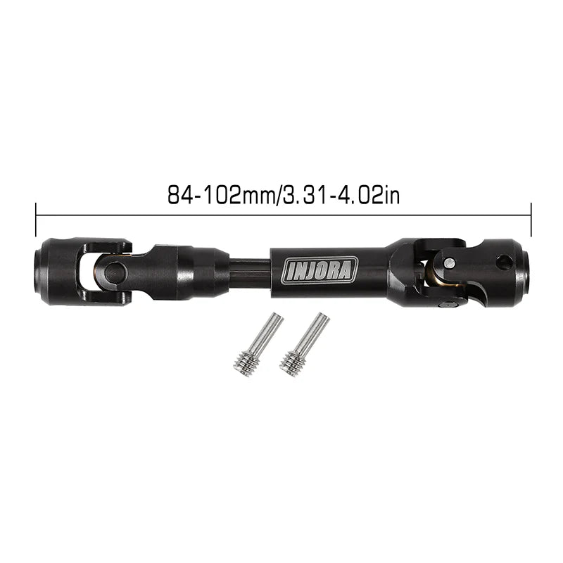 INJORA Steel Heavy-Duty Drive Shaft for 1/10 RC Car Crawler