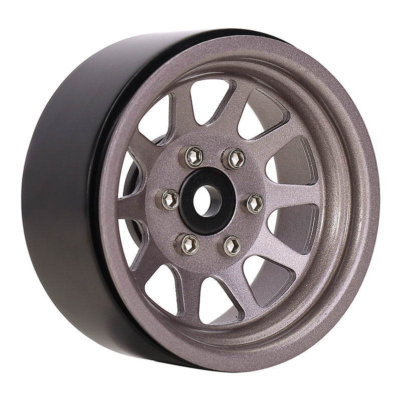 INJORA 1.9" 10-spoke Stamped Steel Wheels for 1/10 RC Crawlers