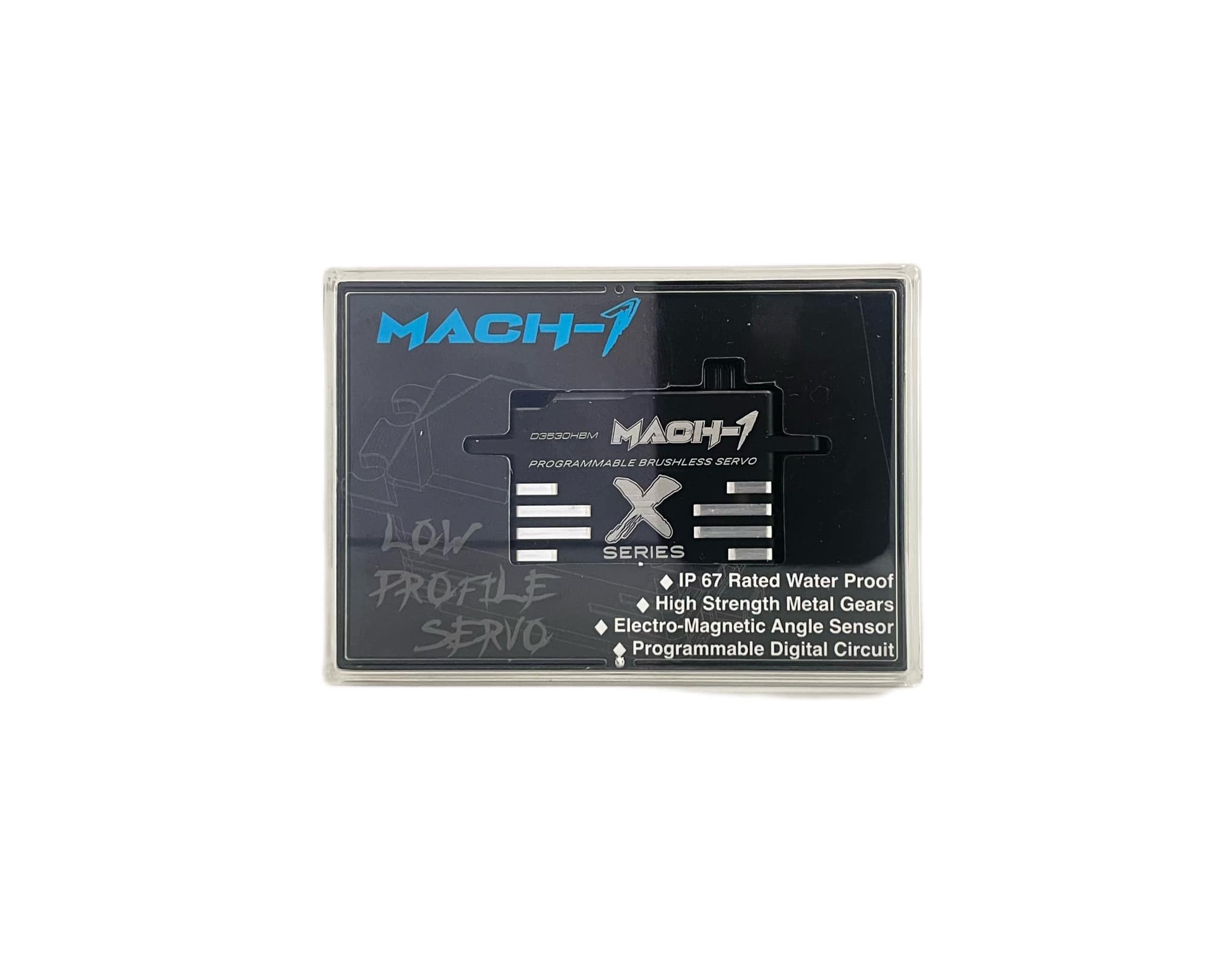 Mach-1 Water proof programmable brushless servo (1/10 low profile 31 KG) D3530HBM  X- Series - Techtonic Hobbies - Mach-1