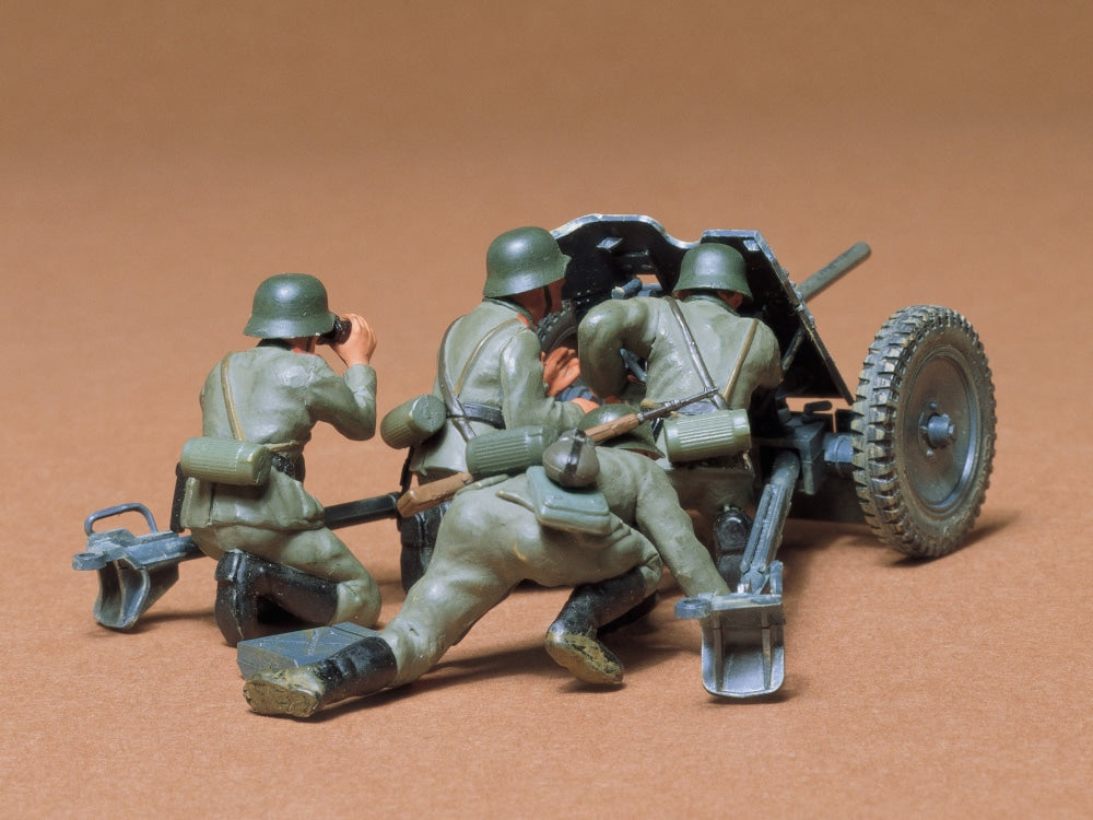 TAMIYA 1/35 GERMAN 3.7CM ANTI-TANK GUN PAK35/36 – Model Kit (35035)