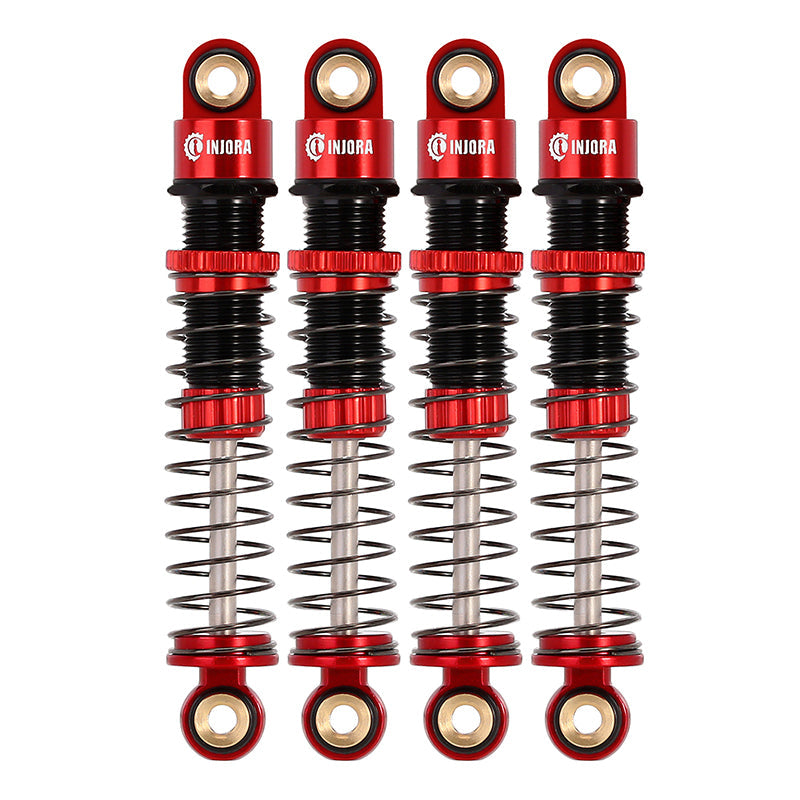 INJORA 45mm Aluminum Threaded Oil Shock Absorbers for FMS FCX24 FCX18