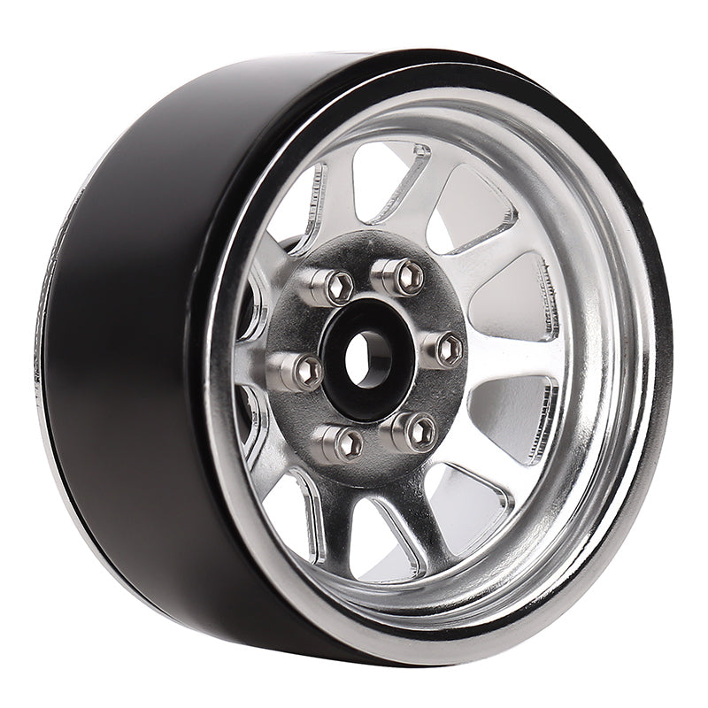 INJORA 1.9" 10-spoke Stamped Steel Wheels for 1/10 RC Crawlers