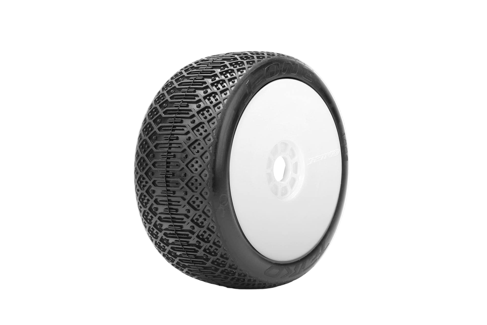 Black tire with white rim on a white background, featuring the Seko brand.