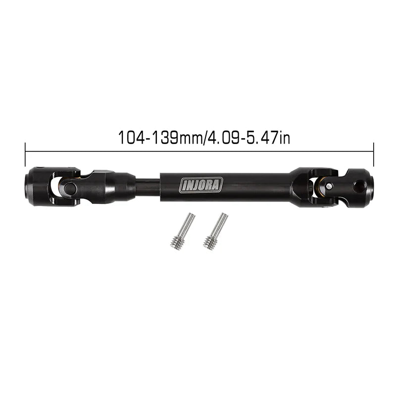 INJORA Steel Heavy-Duty Drive Shaft for 1/10 RC Car Crawler