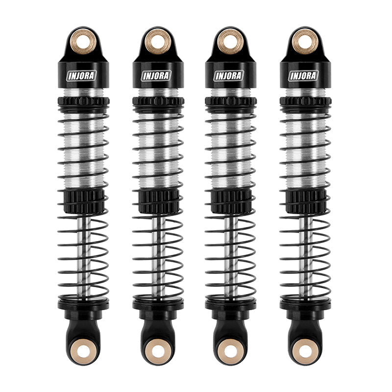 INJORA 59mm Long Threaded Oil Shocks for 1/18 Redcat Ascent-18 HPI Venture18